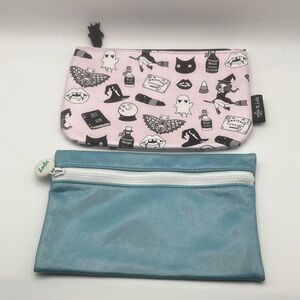 2 Ipsy Zip Cosmetic Pouches